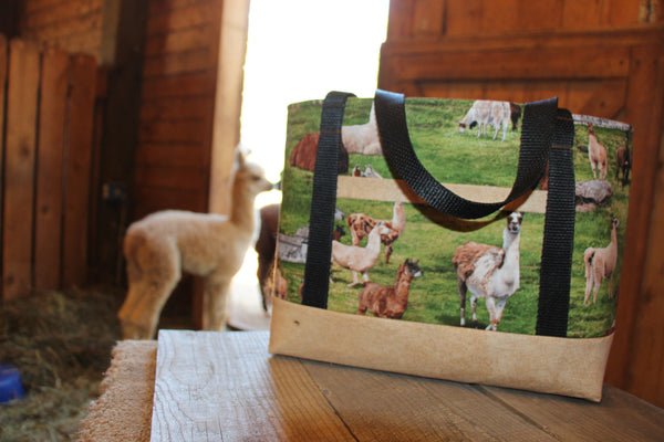 Alpaca Print Tote/Yarn Bag
