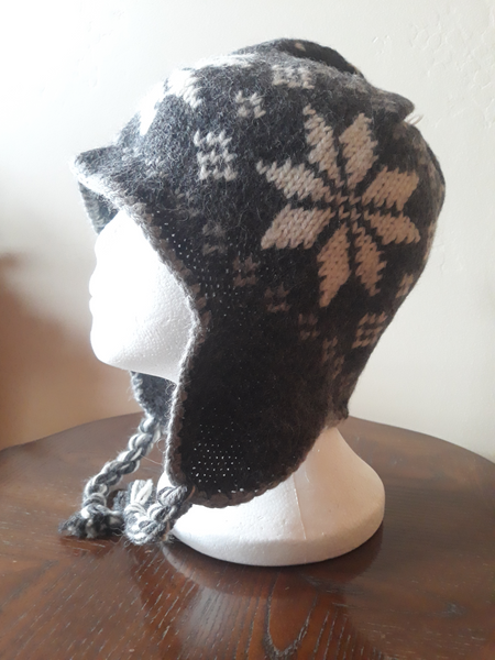 Snowflake Hat with Ear Flaps
