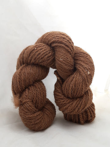 3 ply worsted 100% brown alpaca