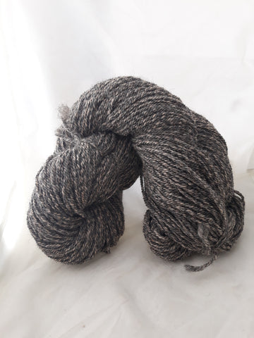 Heathered Gray and Tan 100% Alpaca 3ply DK