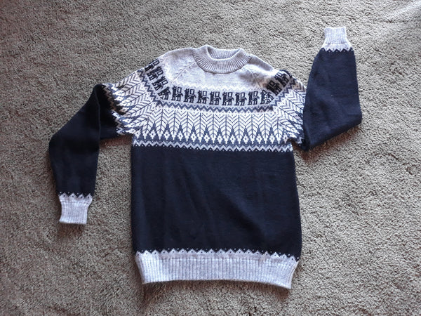 Fair Isle Alpaca Pullover Sweater