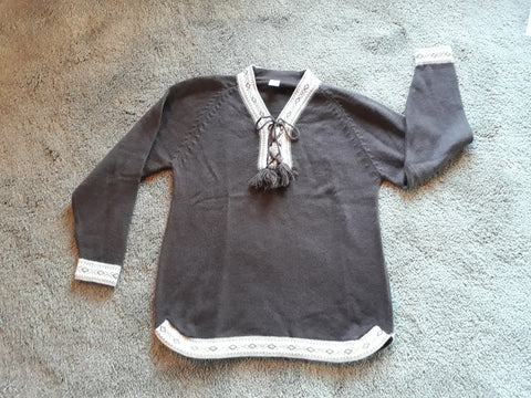 V-Neck Alpaca Sweater