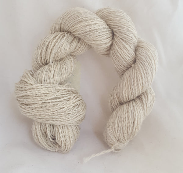 2 ply fingering Clun Forest Wool, Alpaca & Silk