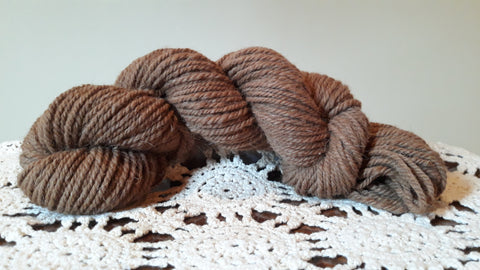 3-Ply Brown Bulky Yarn