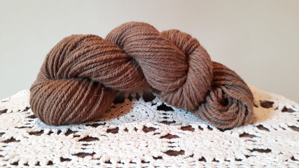 3-Ply Brown Bulky Yarn