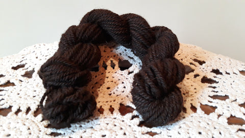 3-Ply Black Bulky Yarn