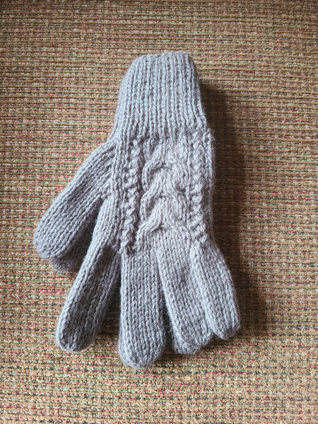 Double Knitted Alpaca Gloves