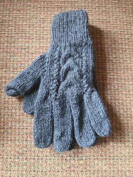 Double Knitted Alpaca Gloves