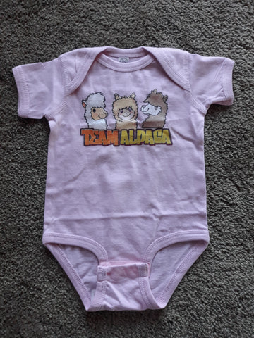Team Alpaca baby onesie