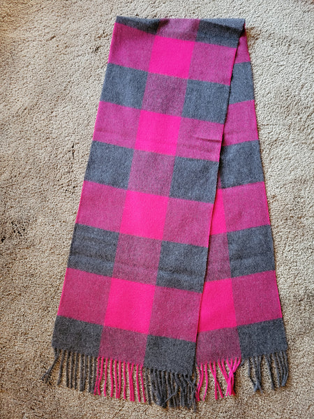 Plaid Alpaca Scarf