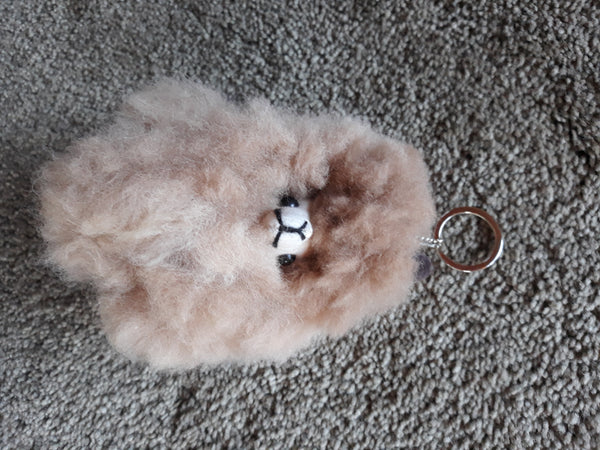 Alpaca Face Keychain