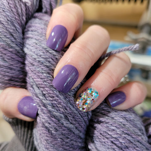 Yarn 3-Ply Worsted Variegated Lilac